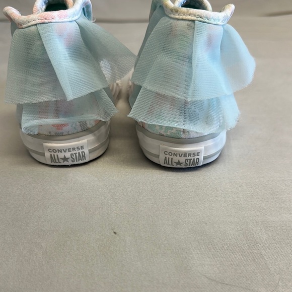 Converse White and Blue Classic High top Sneakers - Picture 3 of 7